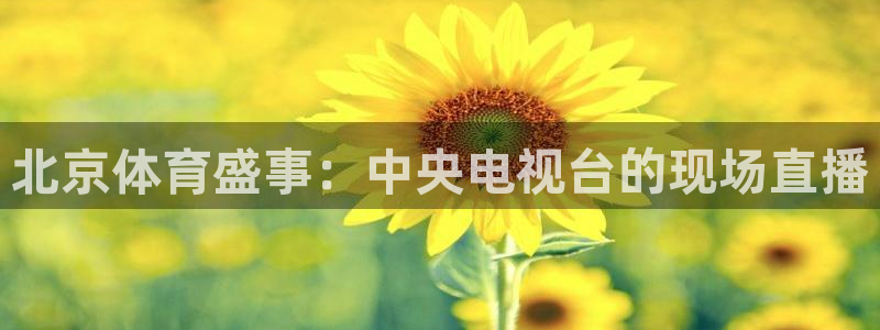 北京体育盛事：中央电视台的现场直播